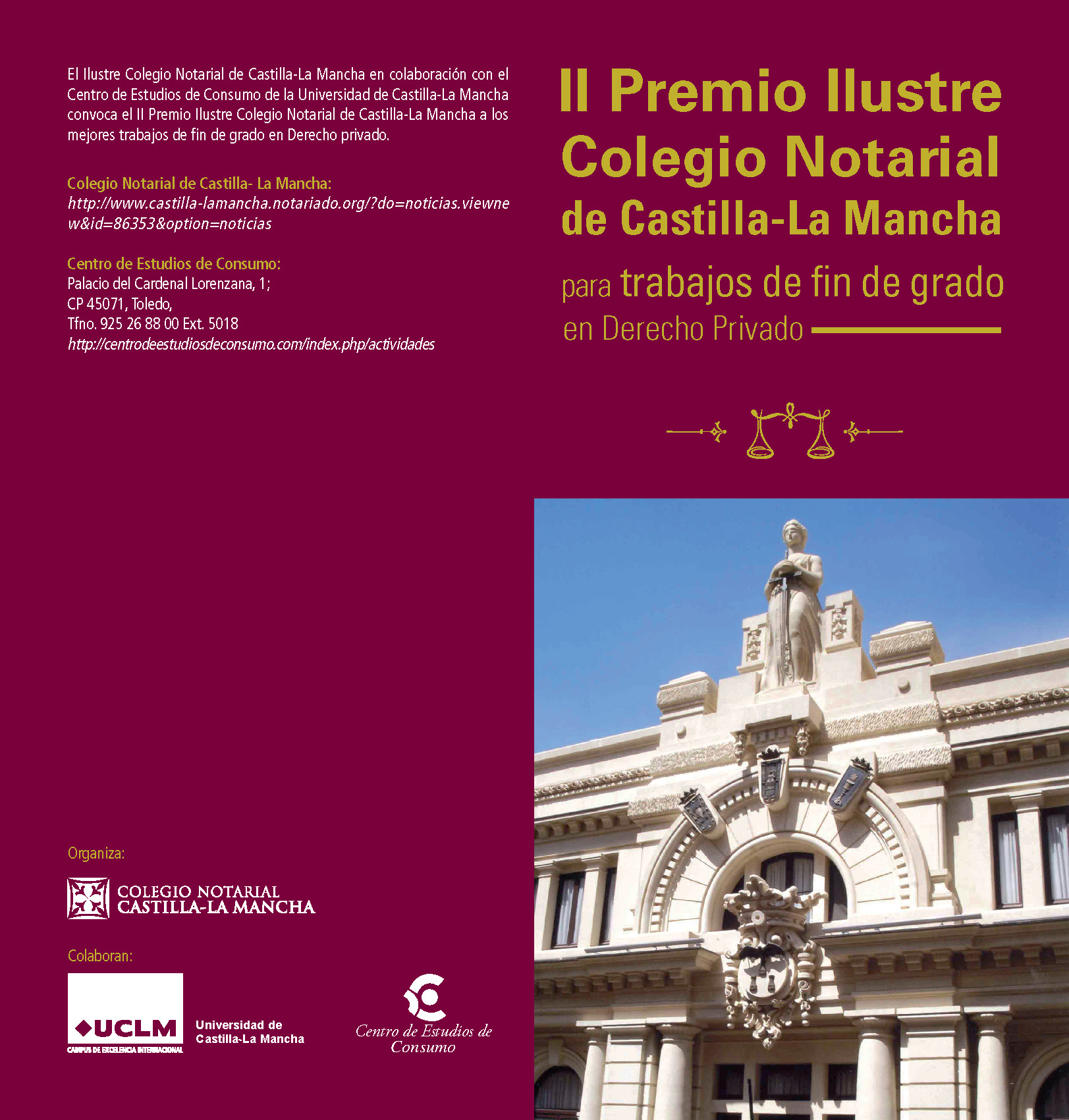 Diptico II Premio Colegio Notarial 2017 Página 1